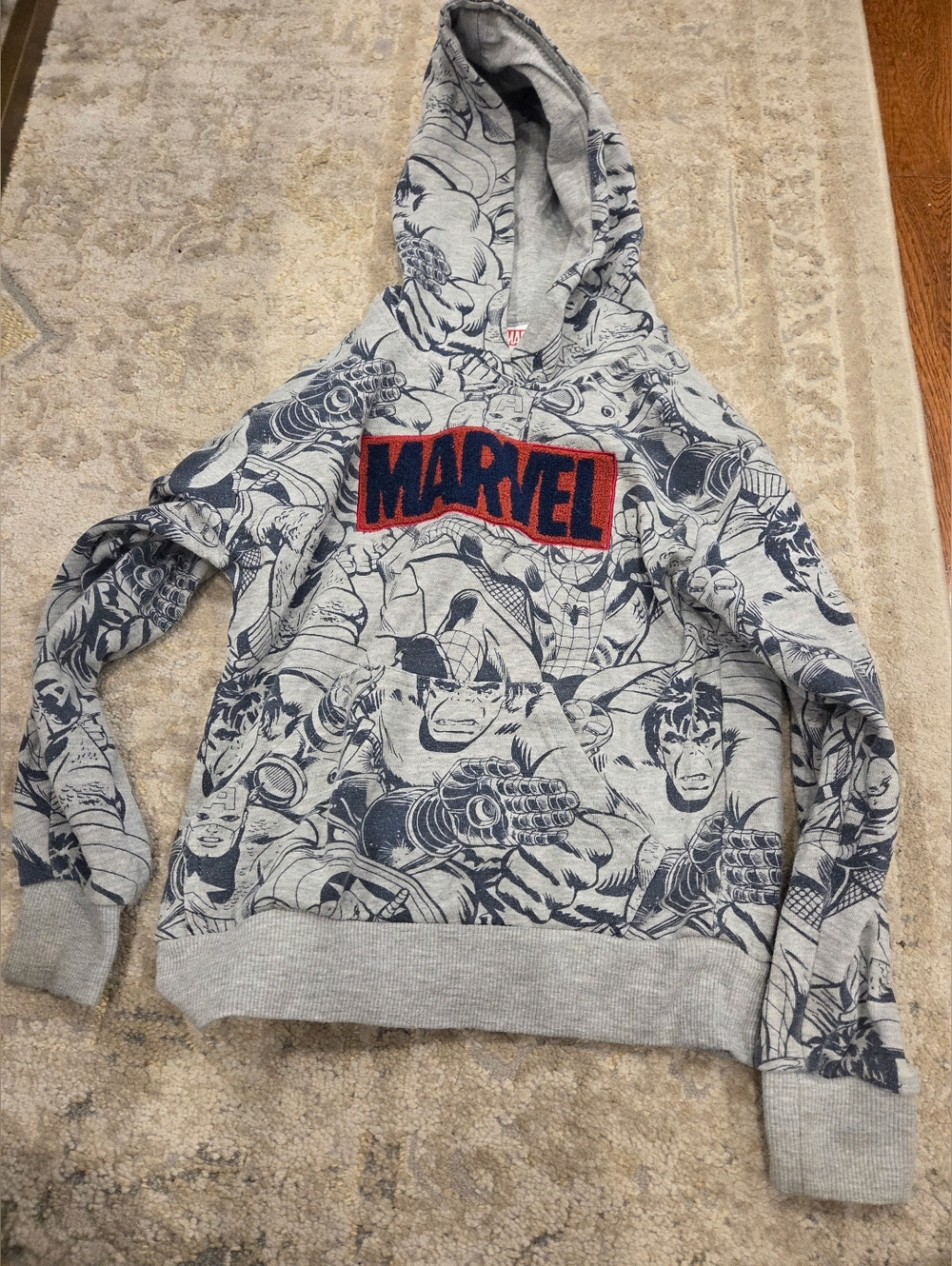 Grey Marvel Hoodie